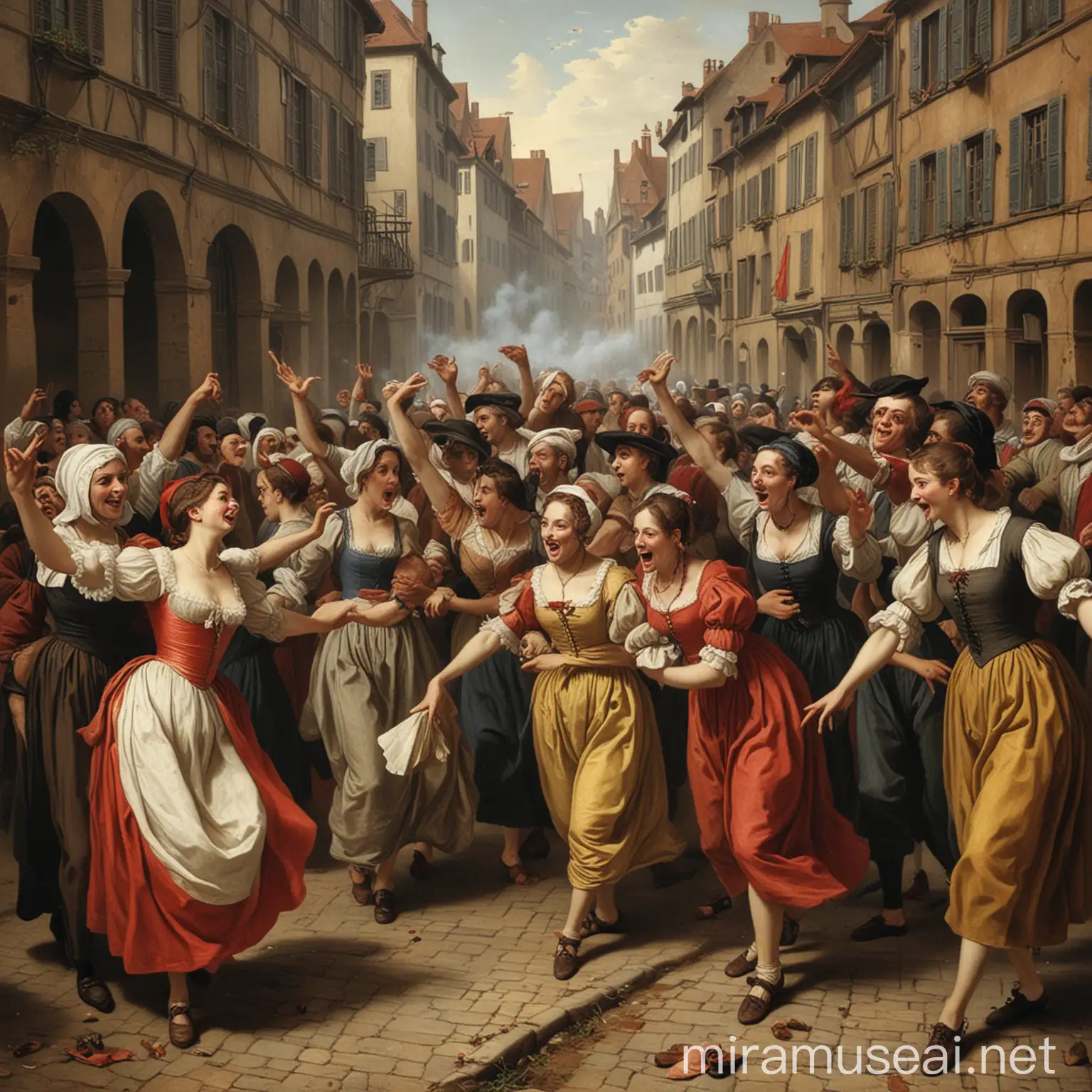 Historical Event Dancing Plague of 1518 in Strasbourg