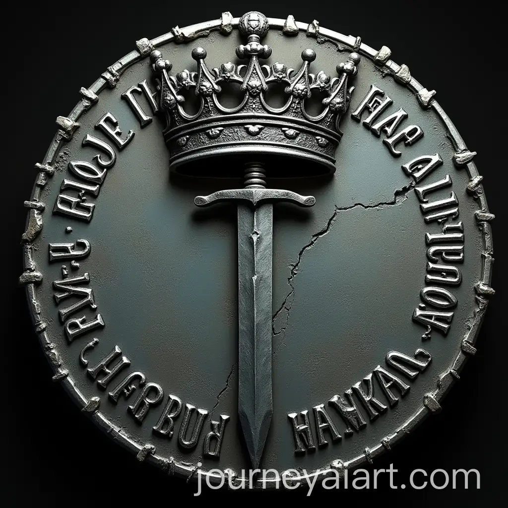 Weathered-Ancient-Coin-with-Dagger-and-Hooded-Figure-Symbolizing-Betrayal-and-Lost-Loyalty