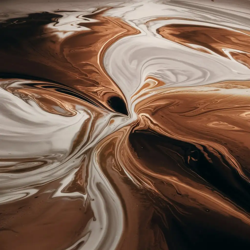 milk and coffee mixing on the floor