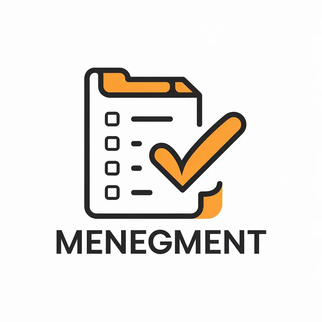 LOGO Design for Menegment Vector Logo with Todo List Symbol for Internet Industry