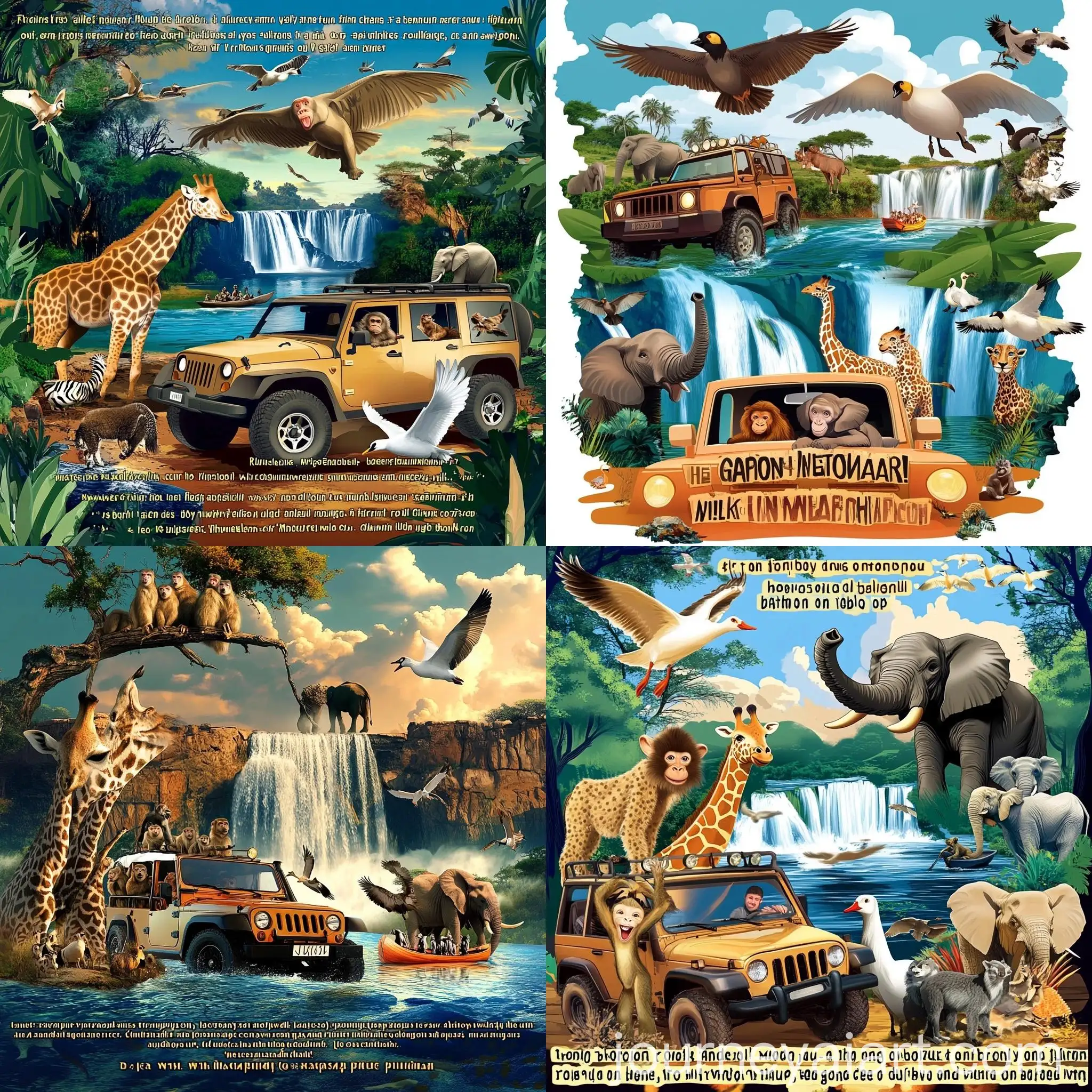 Wild-African-Safari-Adventure-with-Monkeys-Giraffes-and-Elephants