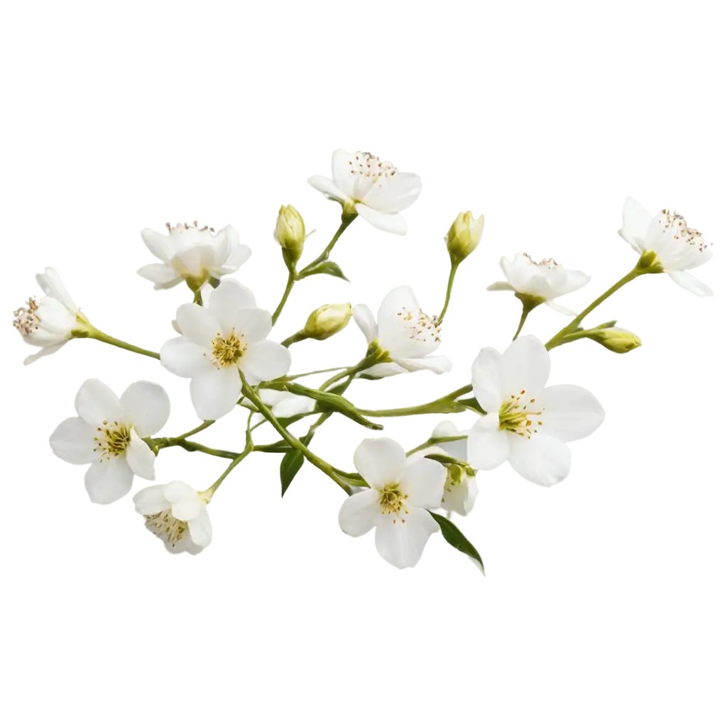 tender white flowers