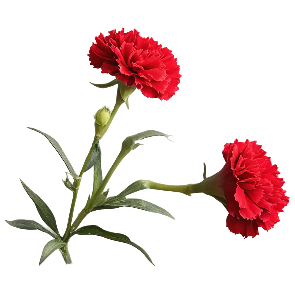 HighQuality-PNG-Red-Carnation-Flower-Image-for-Versatile-Use