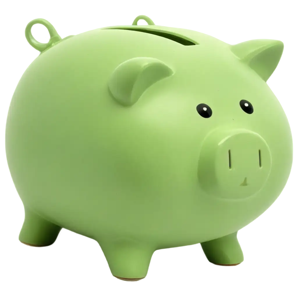 Lemon-Green-Little-Piggy-Bank-PNG-Image-for-Multiple-Creative-Uses