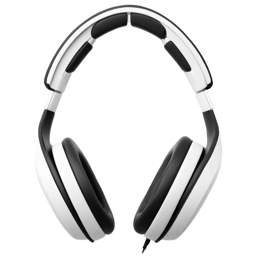 HighResolution-PNG-of-Sleek-Modern-OverEar-Headphones-with-Matte-Black-andPNG-Image-SEO-Optimization-Glossy-White-Design
