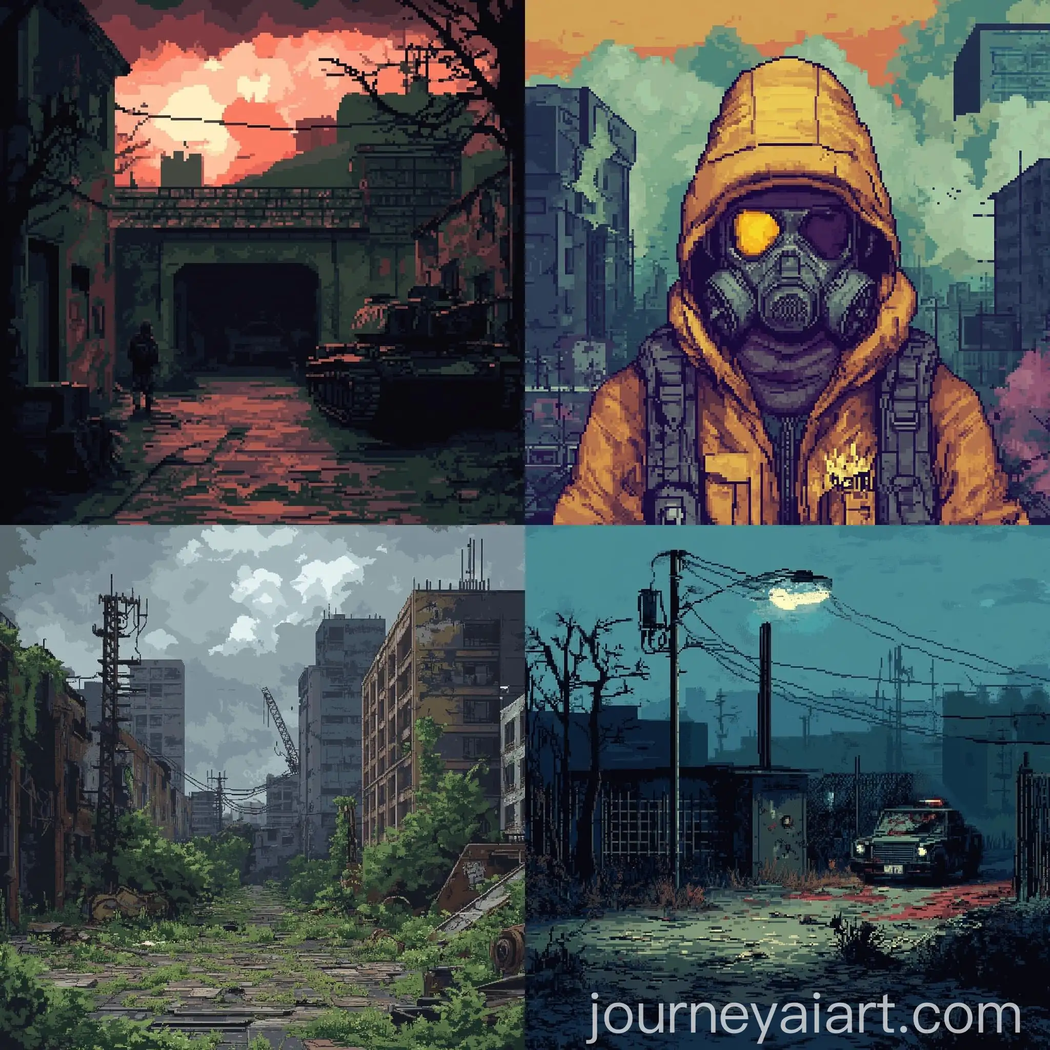 Pixel-Screensavers-for-Game-Victory-and-Defeat-Maniac-and-Survivors