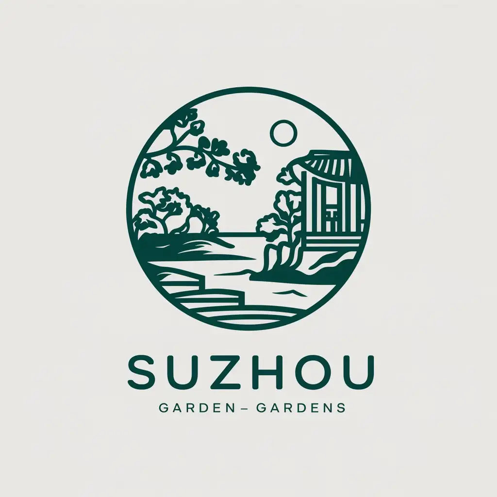 LOGO-Design-for-Suzhou-Gardens-Minimalistic-Vector-Design-with-Garden-Scenery-Theme