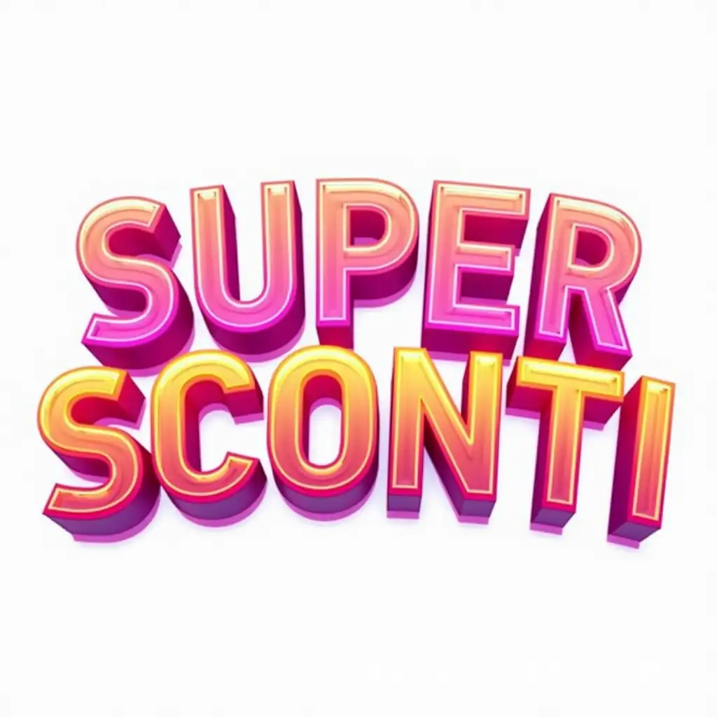 Bold-Neon-SUPER-SCONTI-Text-Design-for-Black-Friday-Sale-Poster