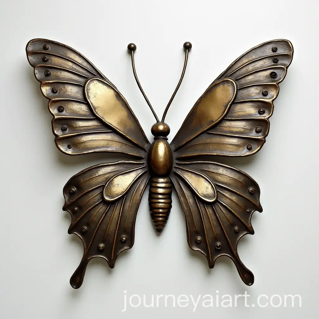 Metallic-Butterfly-Sculpture-with-Intricate-Detailing