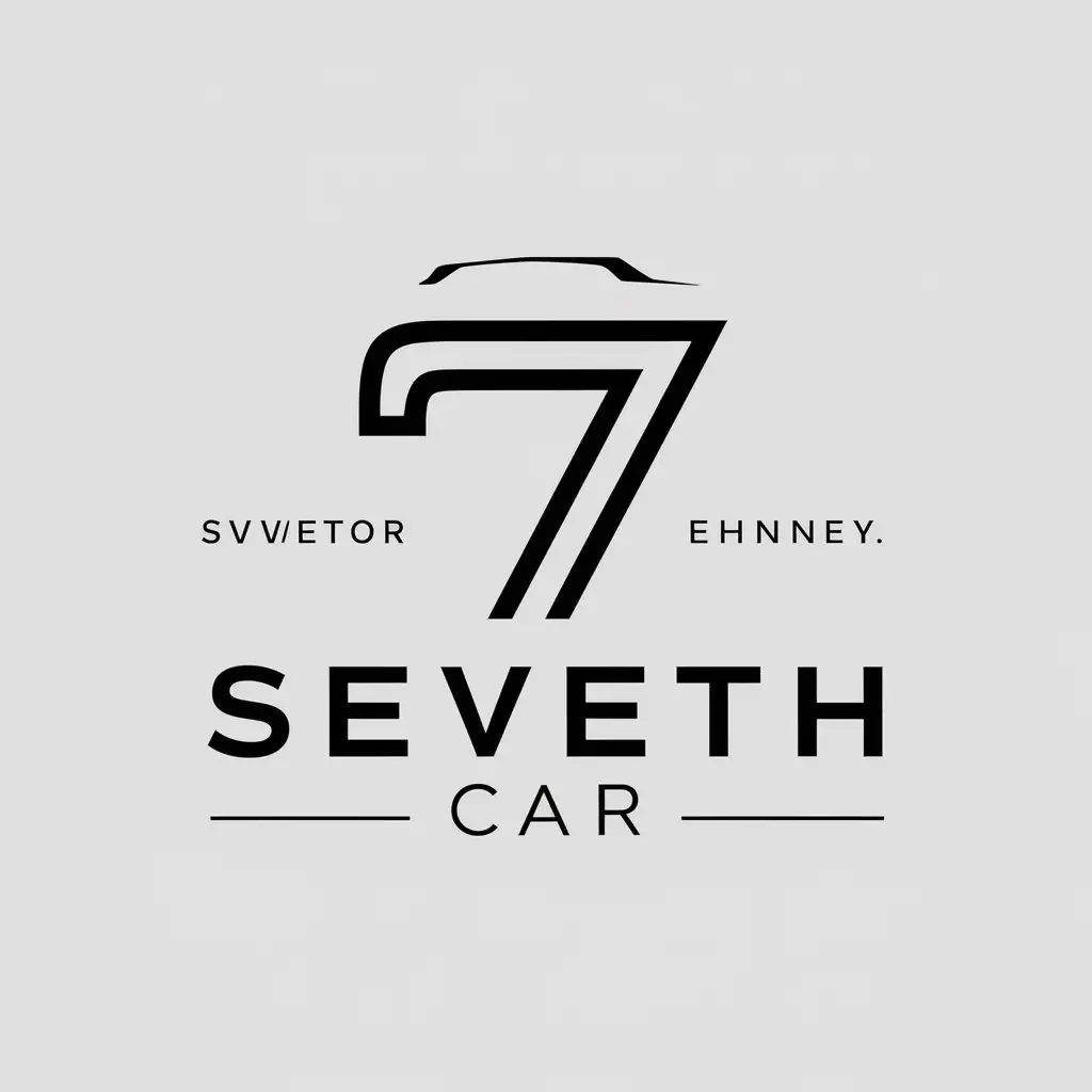 LOGO-Design-for-Seveth-Car-Minimalistic-Vector-Logo-with-Number-7-Symbol