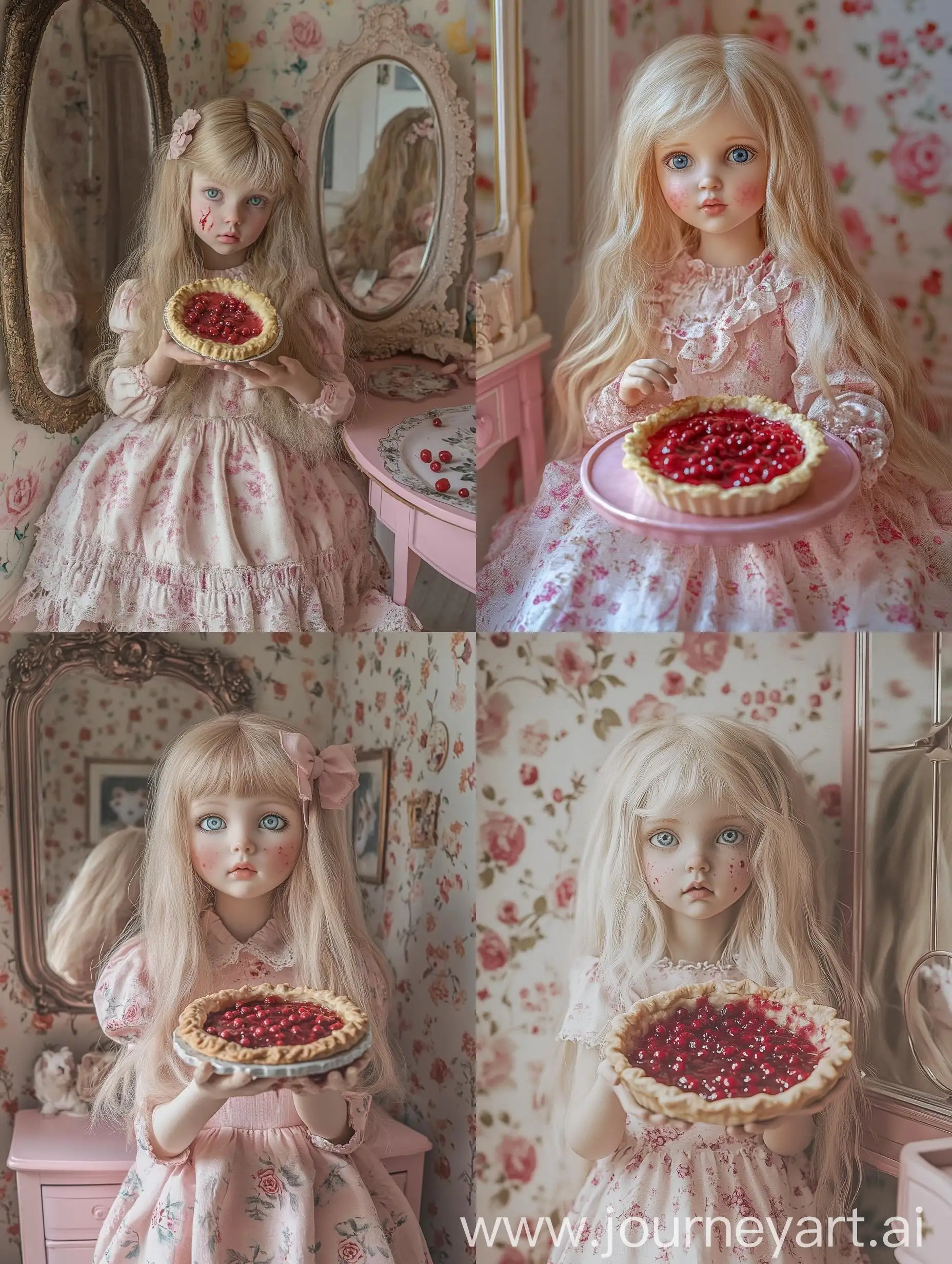 Porcelain-Doll-with-Red-Pie-in-Childrens-Room