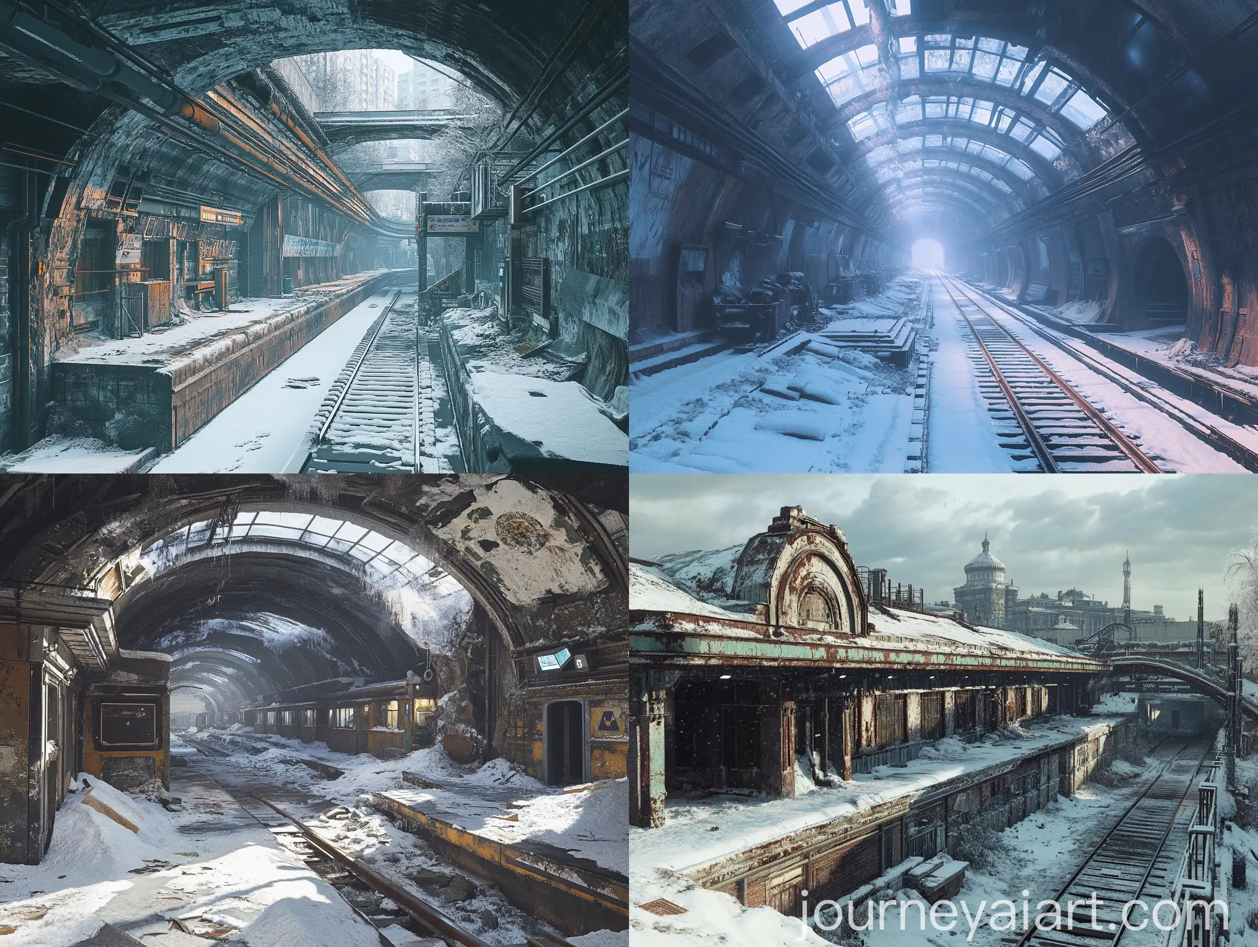 PostApocalyptic-Winter-Metro-Station-Rechnoy-Vokzal-Novosibirsk