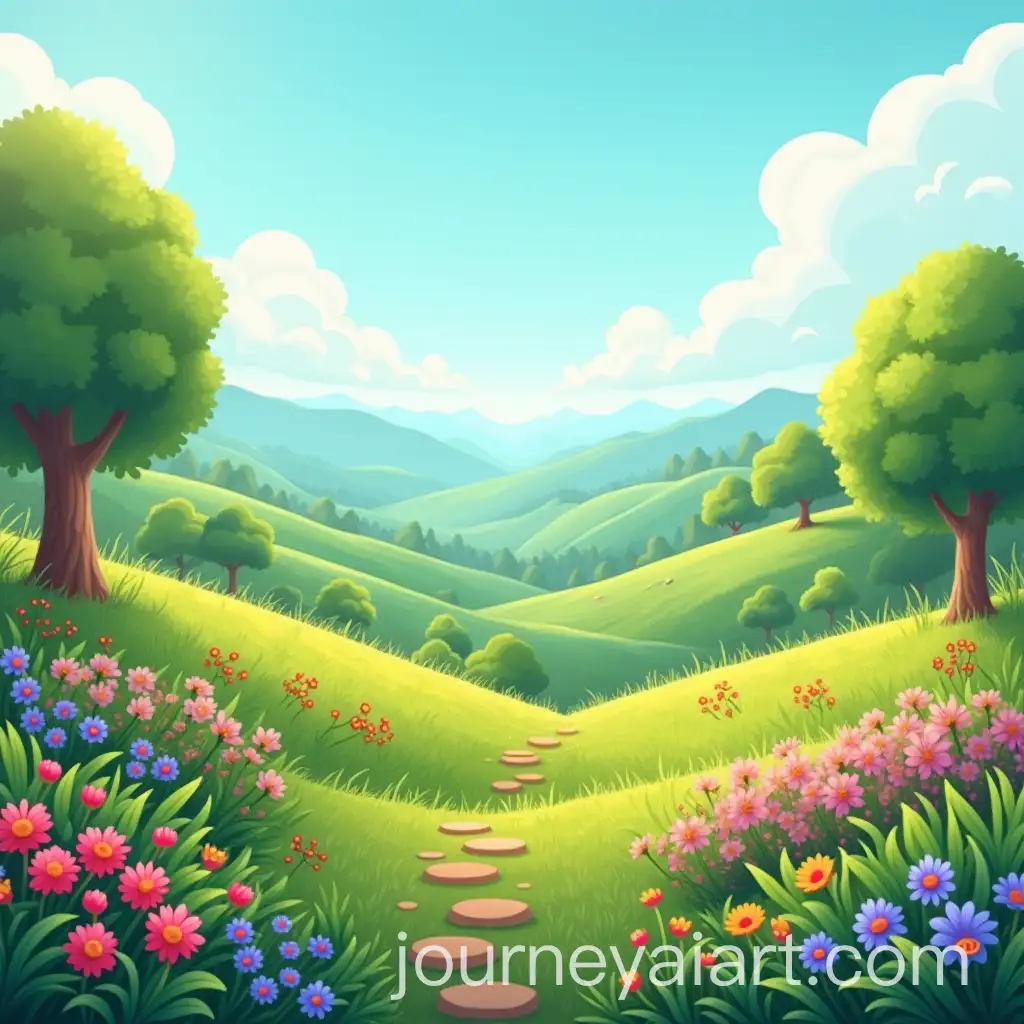 Animated-Garden-on-Hilly-Regions