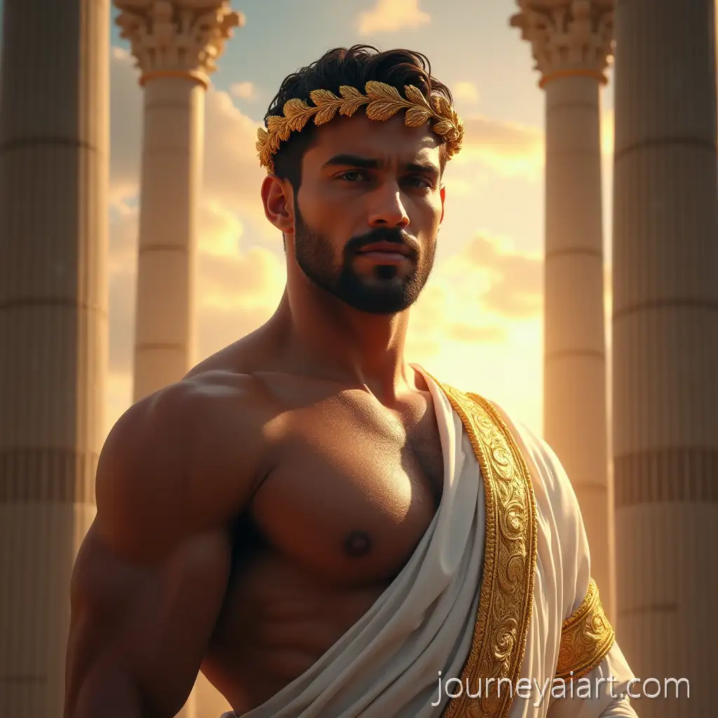 UltraRealAI-Image-Prompt-Expansionistic-Portrait-of-a-Greek-God-in-Divine-Attire-with-Majestic-Background