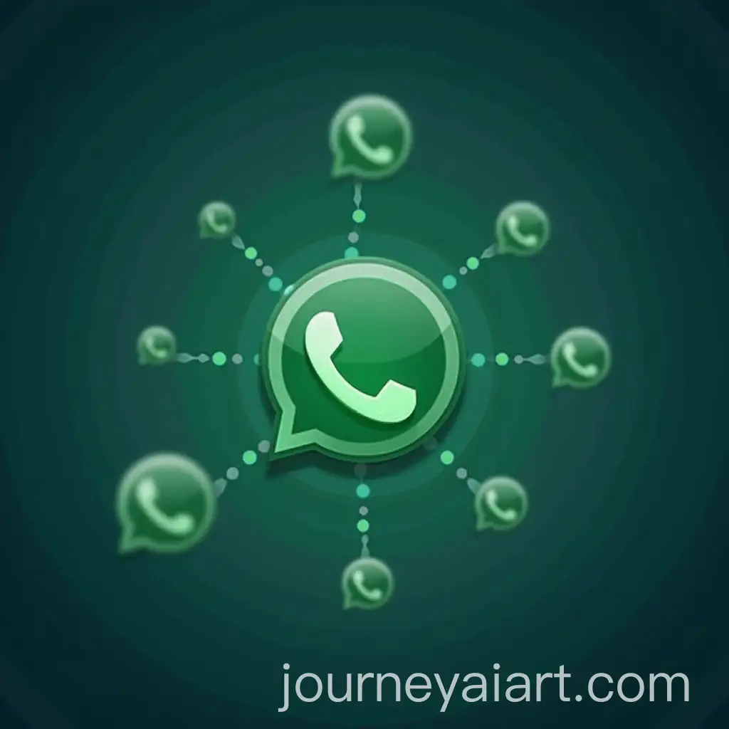 WhatsApp-Chat-Room-with-Scattered-Phone-Network-Icons