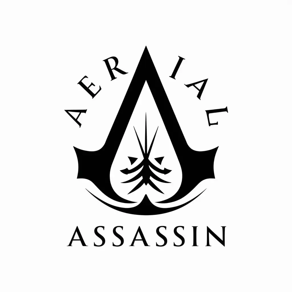 LOGO Design for Aerial Assassin Modern Vector Design with Assassins Creed Inspiration