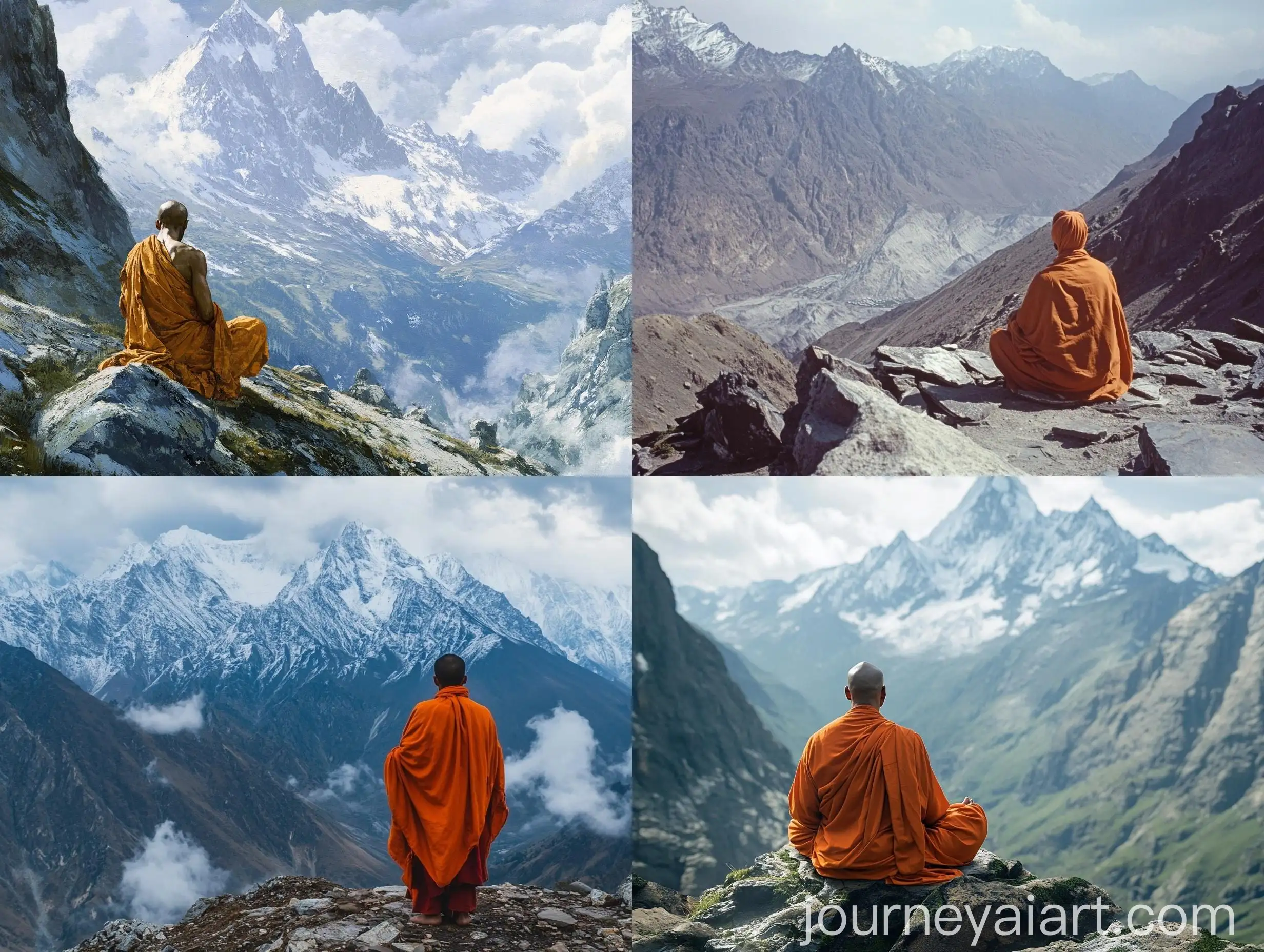 Hindu-Monk-Performing-Penance-in-the-Himalayas