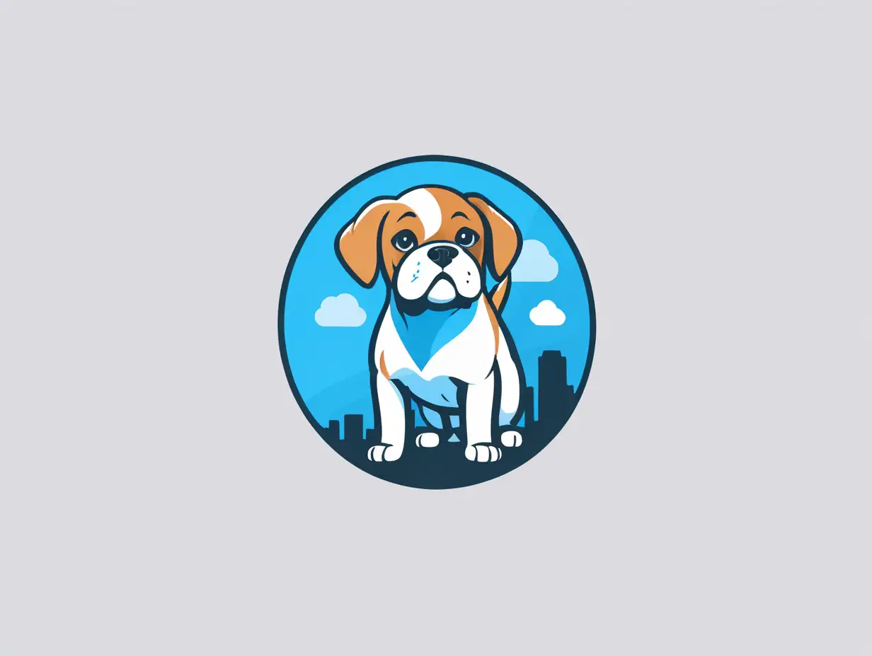 Simple-Logo-Design-for-a-Cloud-Platform-Featuring-Home-and-Boxer-Dog