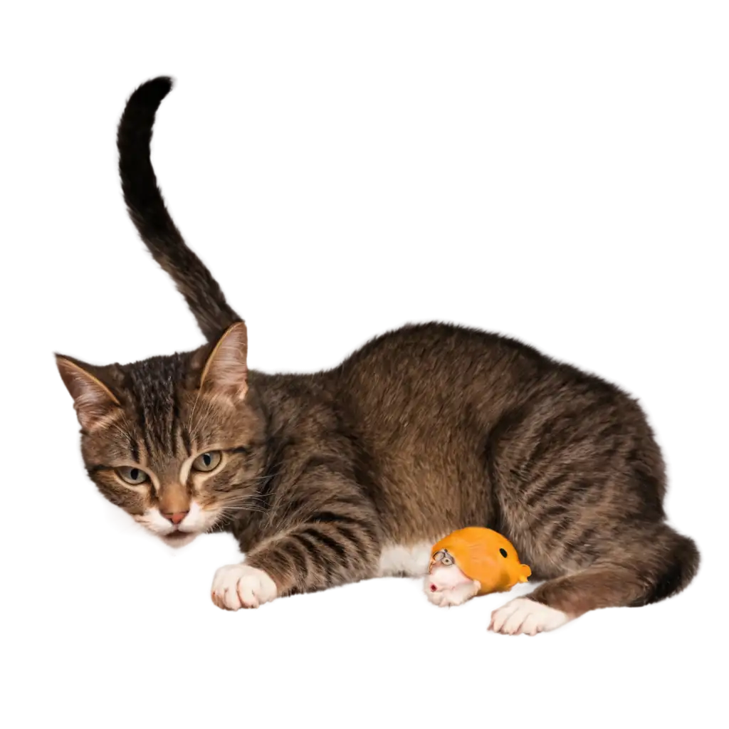 PNG-Image-of-Cat-Playing-with-Mouse-Creative-and-HighQuality-Visual-Content