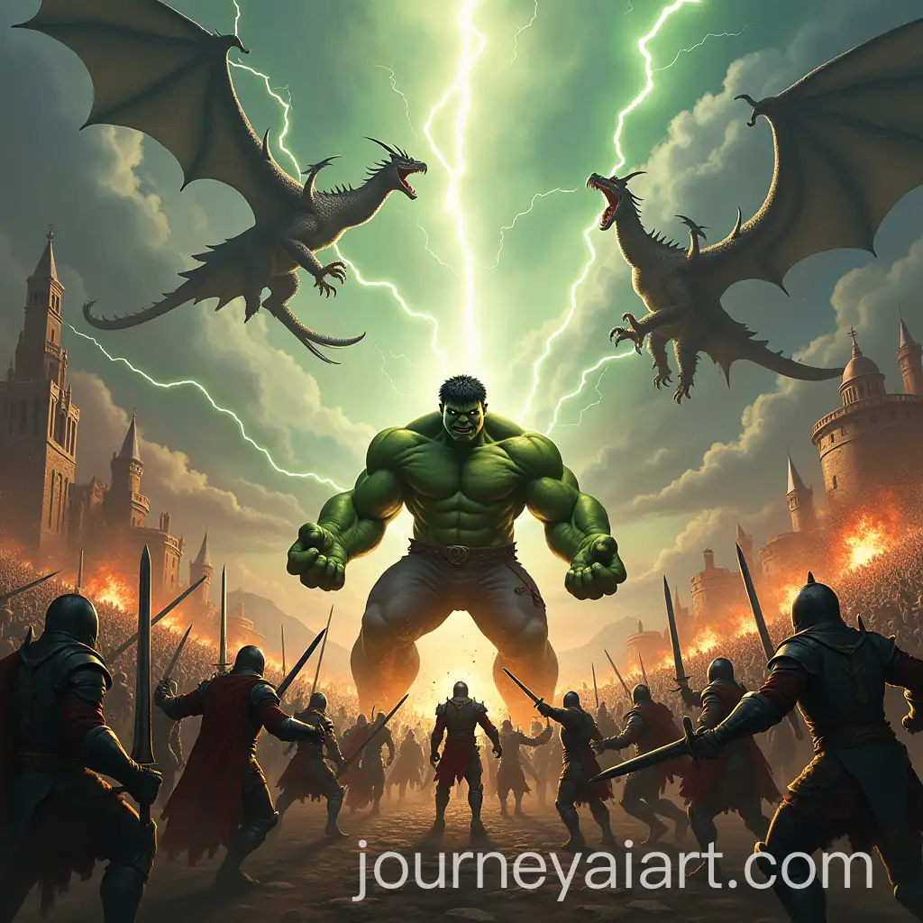 Epic-Battle-with-Hulk-Knights-Magicians-and-Dragons