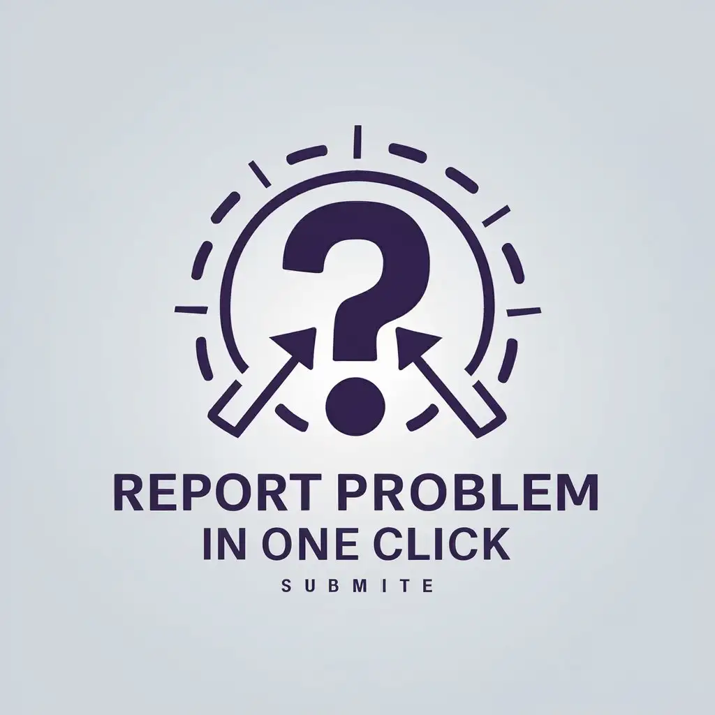 LOGO-Design-For-Technology-Report-Problem-in-One-Click-with-Question-Mark-and-Up-Arrow