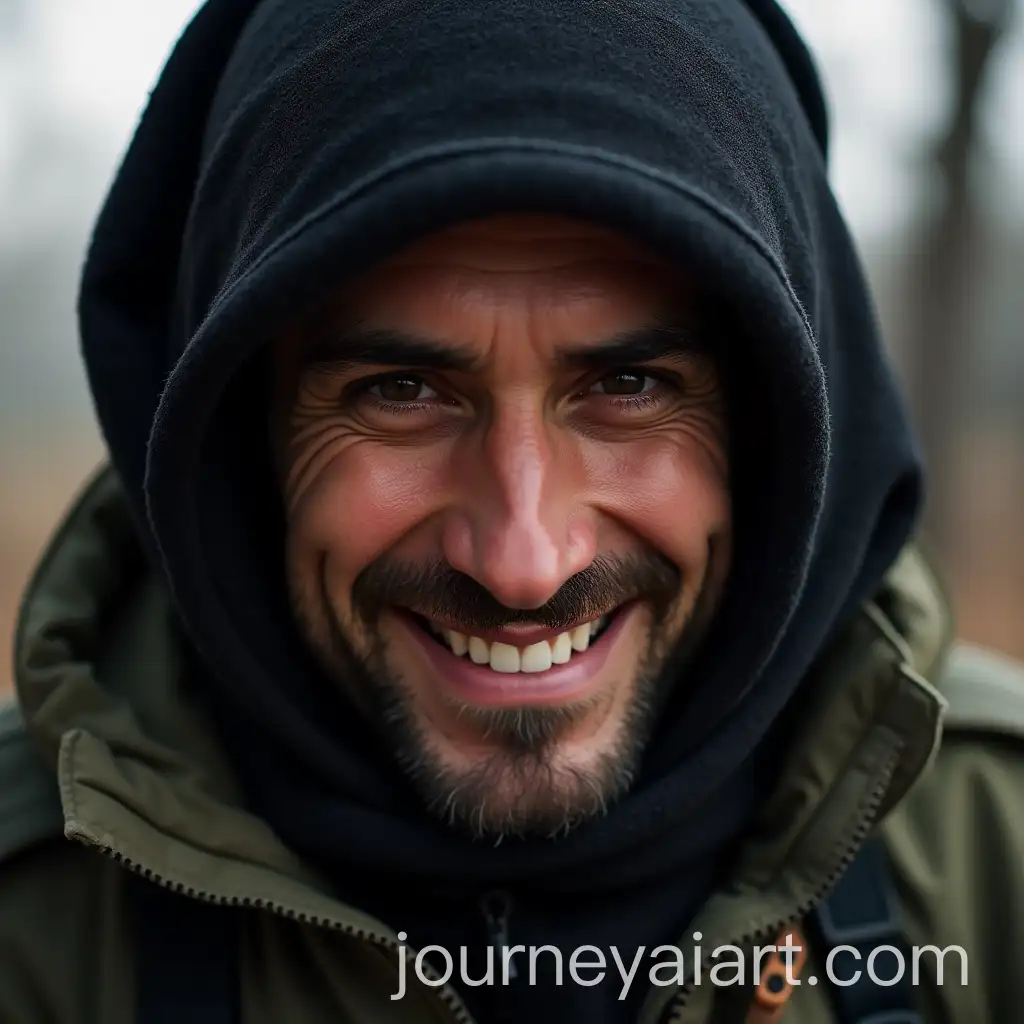 Israeli-Soldier-with-Covered-Face-and-Warm-Smile