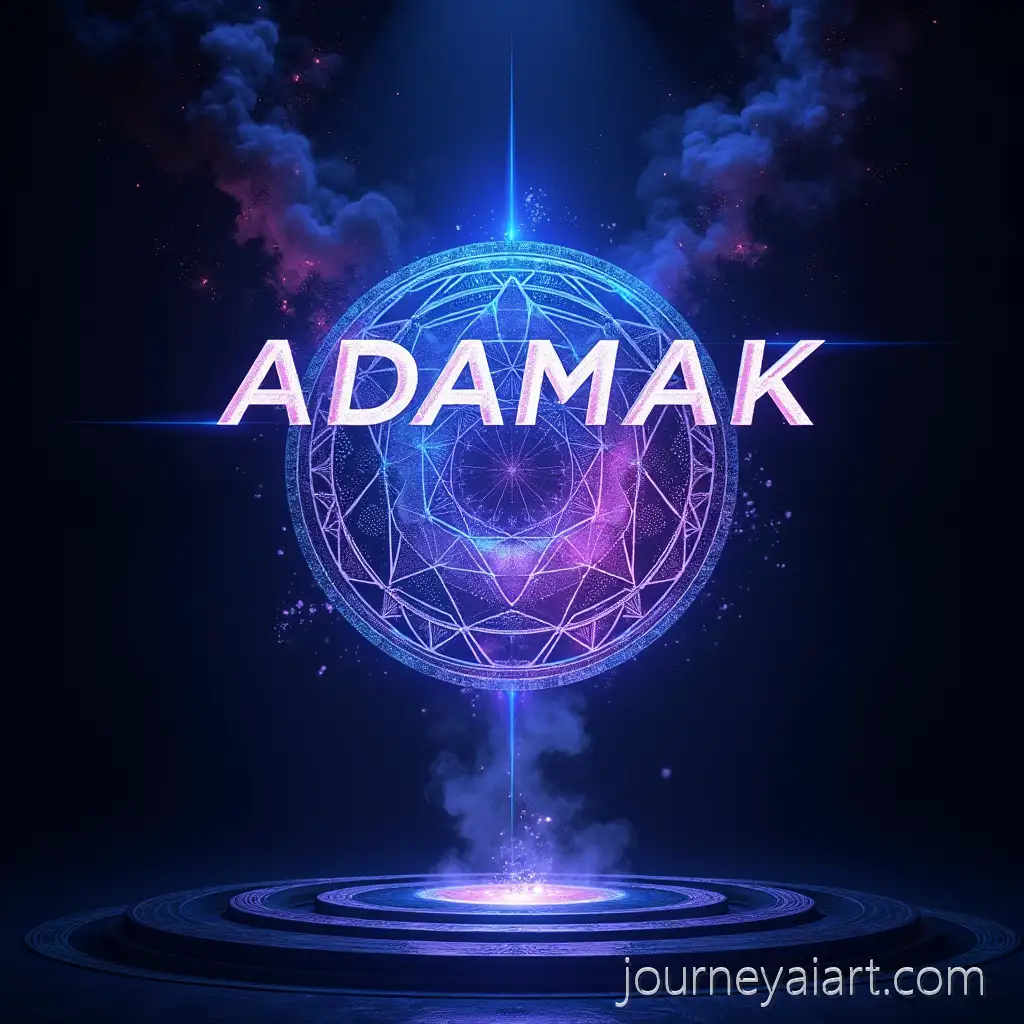 Adamak-theater-posterAvantGarde-Theater-Promotional-Poster-for-Adamak-by-TSpace-with-Neon-Lighting-and-Abstract-Geometric-Design