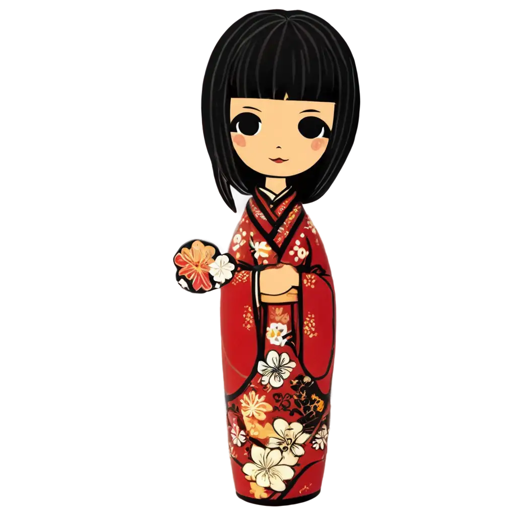 Exquisite-Kokeshi-PNG-Image-Capturing-Timeless-Japanese-Craftsmanship