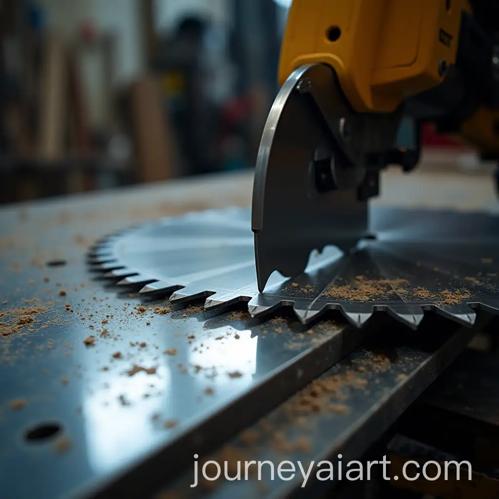 Shiny-Stack-of-Sharp-Saw-Blades-with-Reflective-Surface