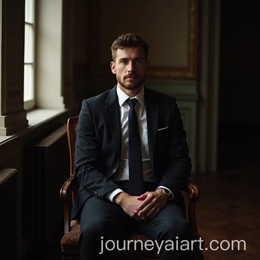 Stylish-Gentleman-Sitting-in-Relaxed-Pose
