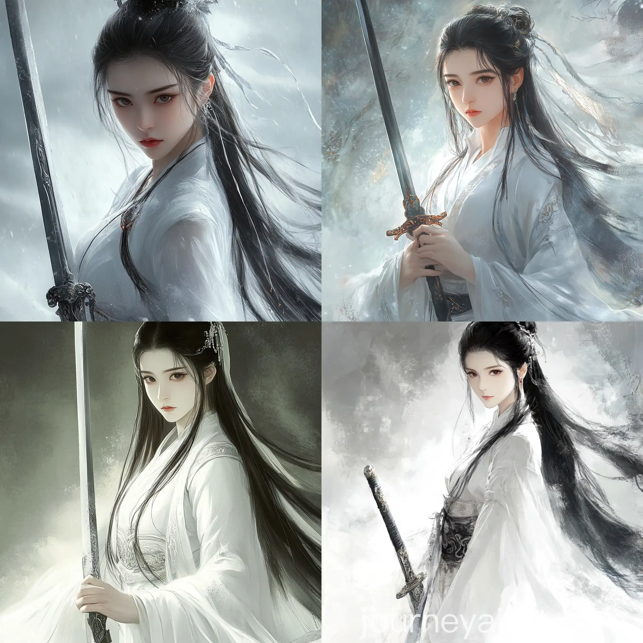 Ethereal-Lu-Xueqi-with-Sword-Tianya-in-Zhu-Xian-Novel