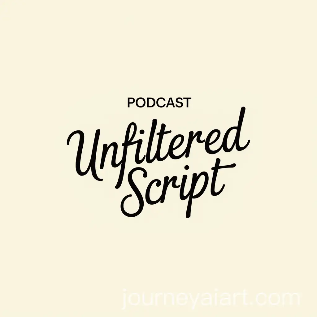 Podcast-Logo-Design-Unfiltered-Script-AR-11-No-86452