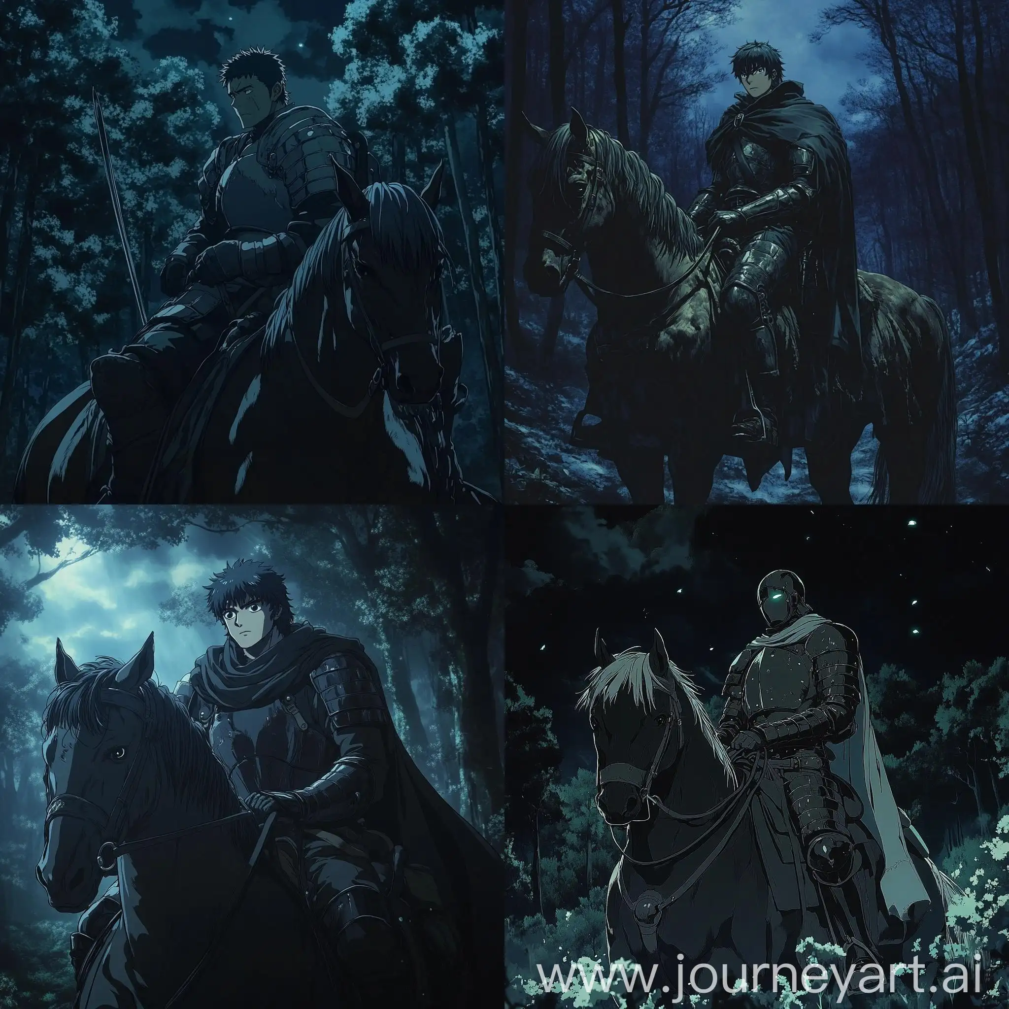 Dark-Forest-Encounter-Gats-on-Horseback-in-Tense-Atmosphere