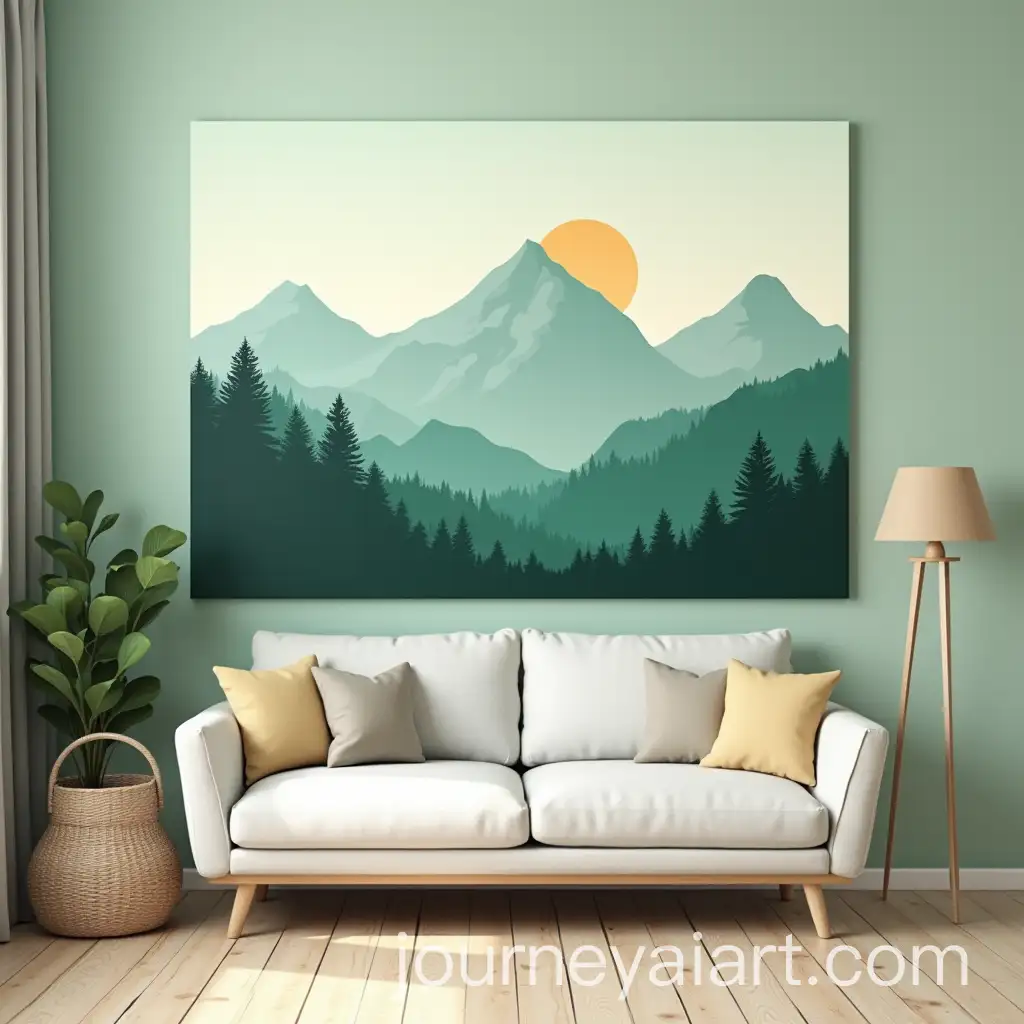 Serene-Mountain-Landscape-Wall-Painting-for-a-Family-Home