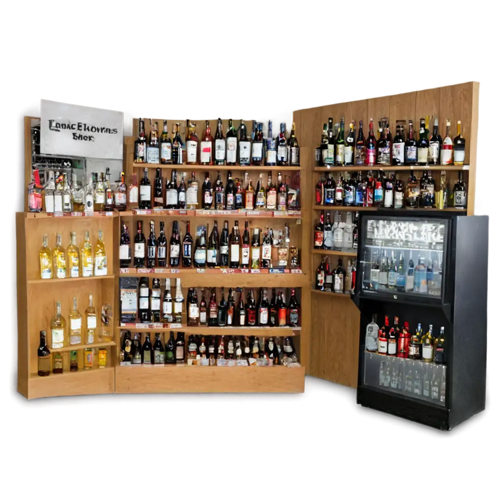 Liquor-Store-PNG-Image-HighQuality-Transparent-Background-for-Versatile-Use