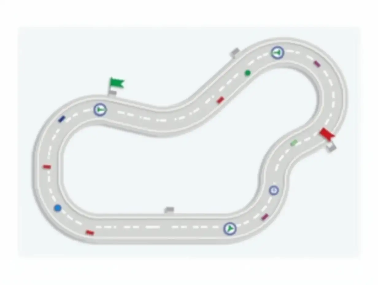 Warehouse-Course-Layout-Designed-as-a-Car-Race-Track