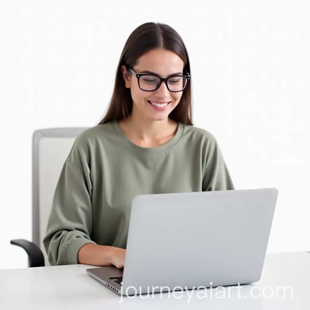 Female-Developer-Working-on-Laptop-with-GlassAI-Art-Prompt-Expansiones-Professional-Profile-Picture