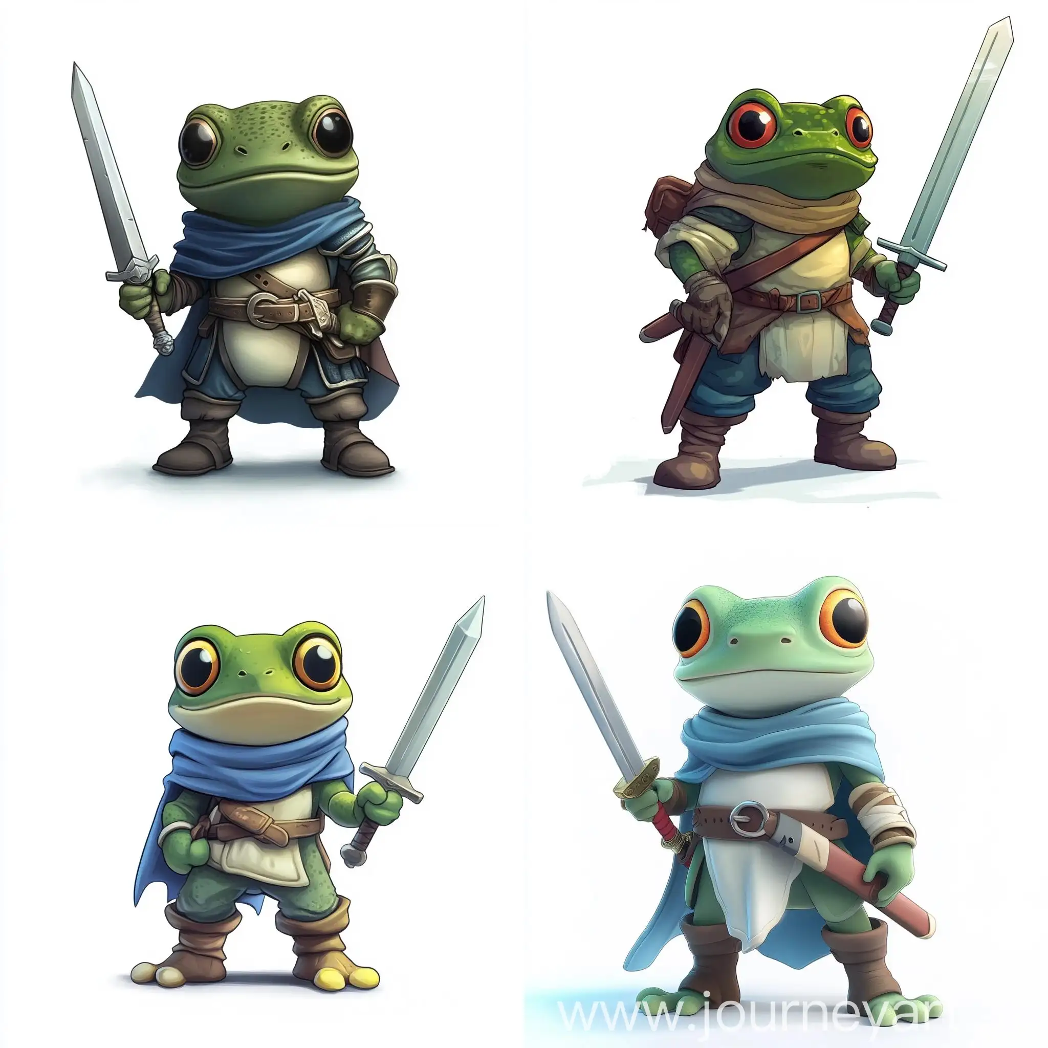 Chibi-Frog-Warrior-Holding-Sword-Cartoonish-Game-Asset