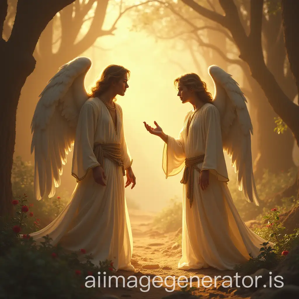 Angel-Conversing-with-God-in-a-Heavenly-Setting