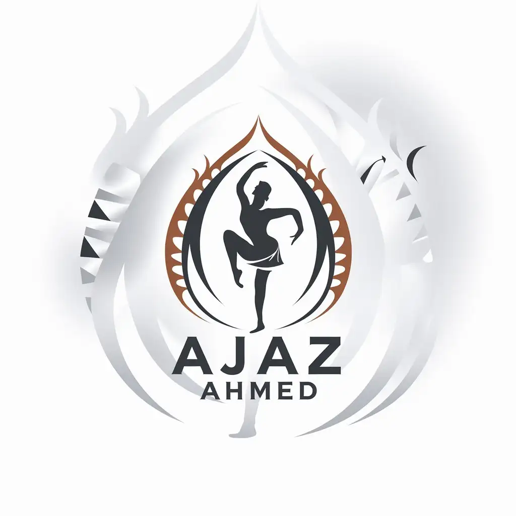 LOGO Design For Ajaz Ahmed Dance Nataraj Symbol in Sports Fitness Industry