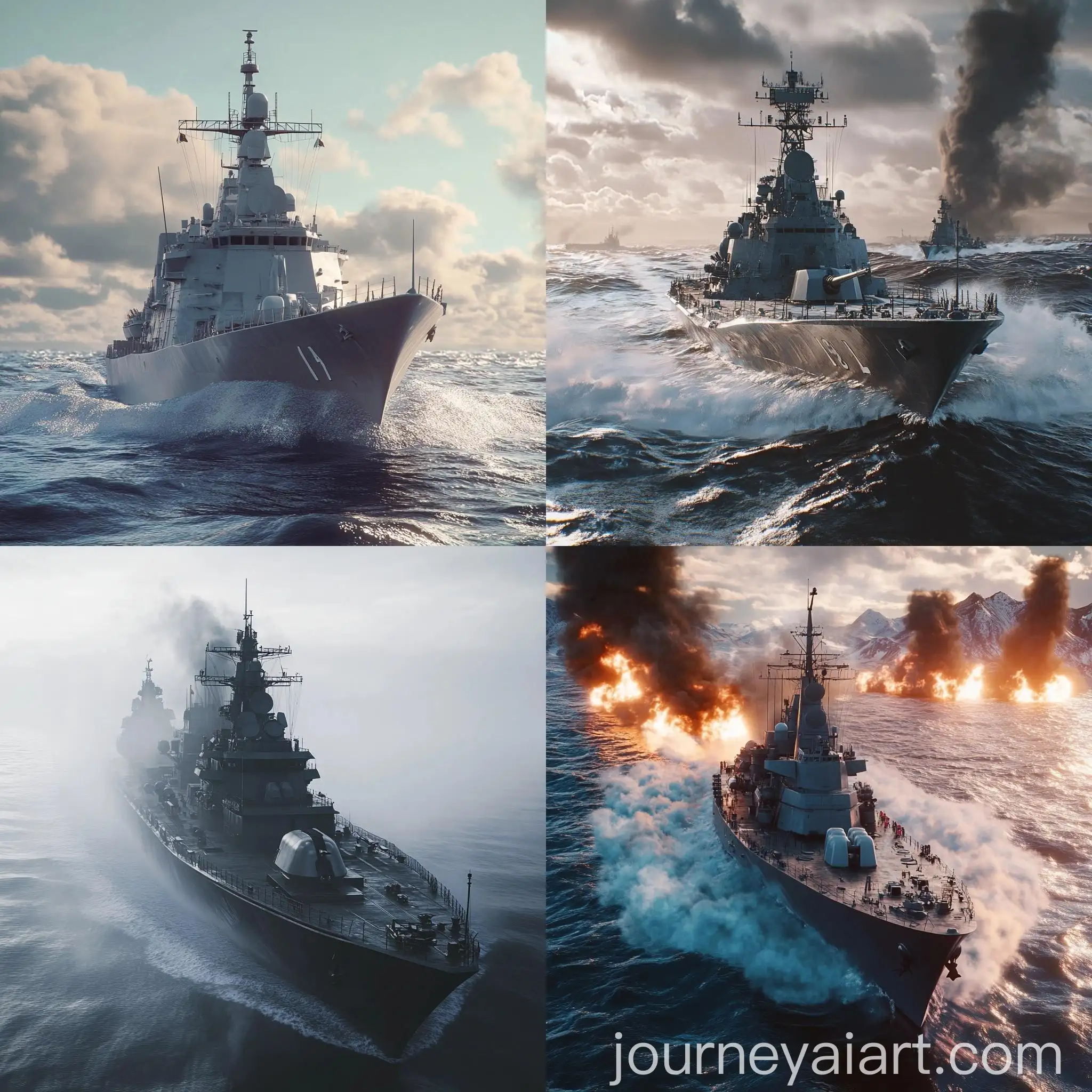 Hyper-Realism-1990-European-Navy-Missile-Cruiser-in-Unreal-Engine-5