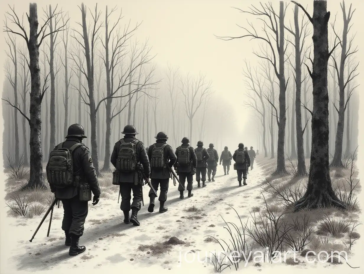 Belarusian-Partisan-Detachment-in-Forest-During-Great-Patriotic-War