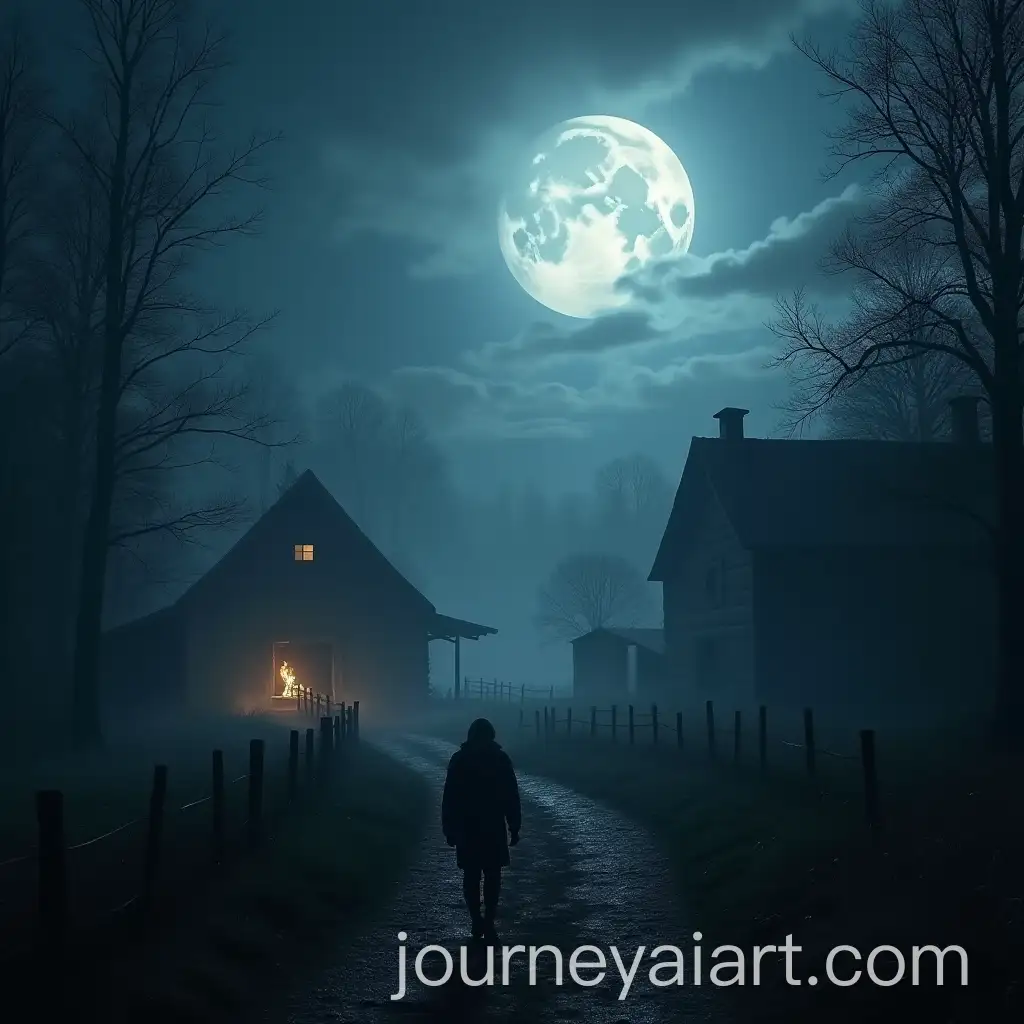 Dramatic-Village-Attack-by-Fierce-Wolves-Under-Moonlight