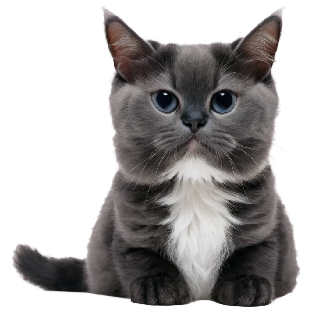 HighQuality-PNG-Image-of-a-Black-White-and-Gray-Cat-Perfect-for-Various-Creative-Uses