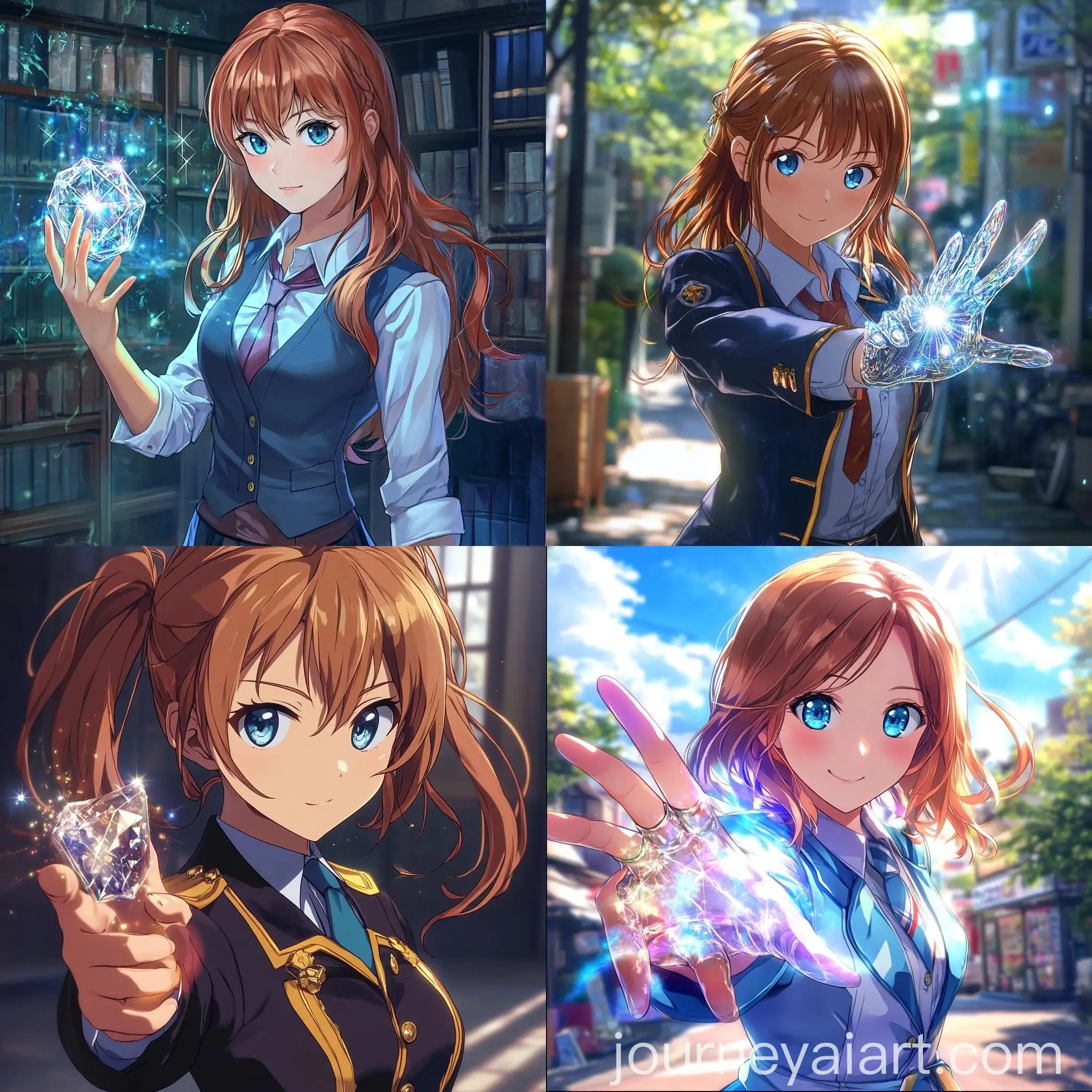 Tokyo-Magical-College-Student-with-Sparkling-Glass-Hand