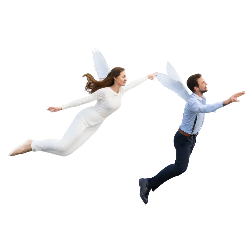 Flying-Man-and-Woman-PNG-Image-A-HighQuality-Sky-Adventure-Illustration-for-Creative-Projects