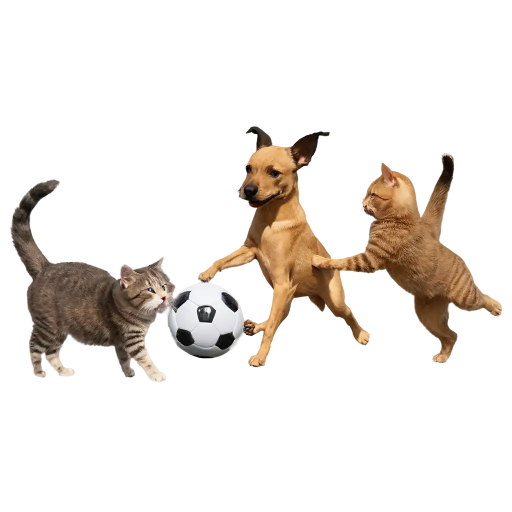 HighQuality-PNG-Image-of-a-Cat-and-Dog-Playing-Soccer-AIGenerated-Artwork