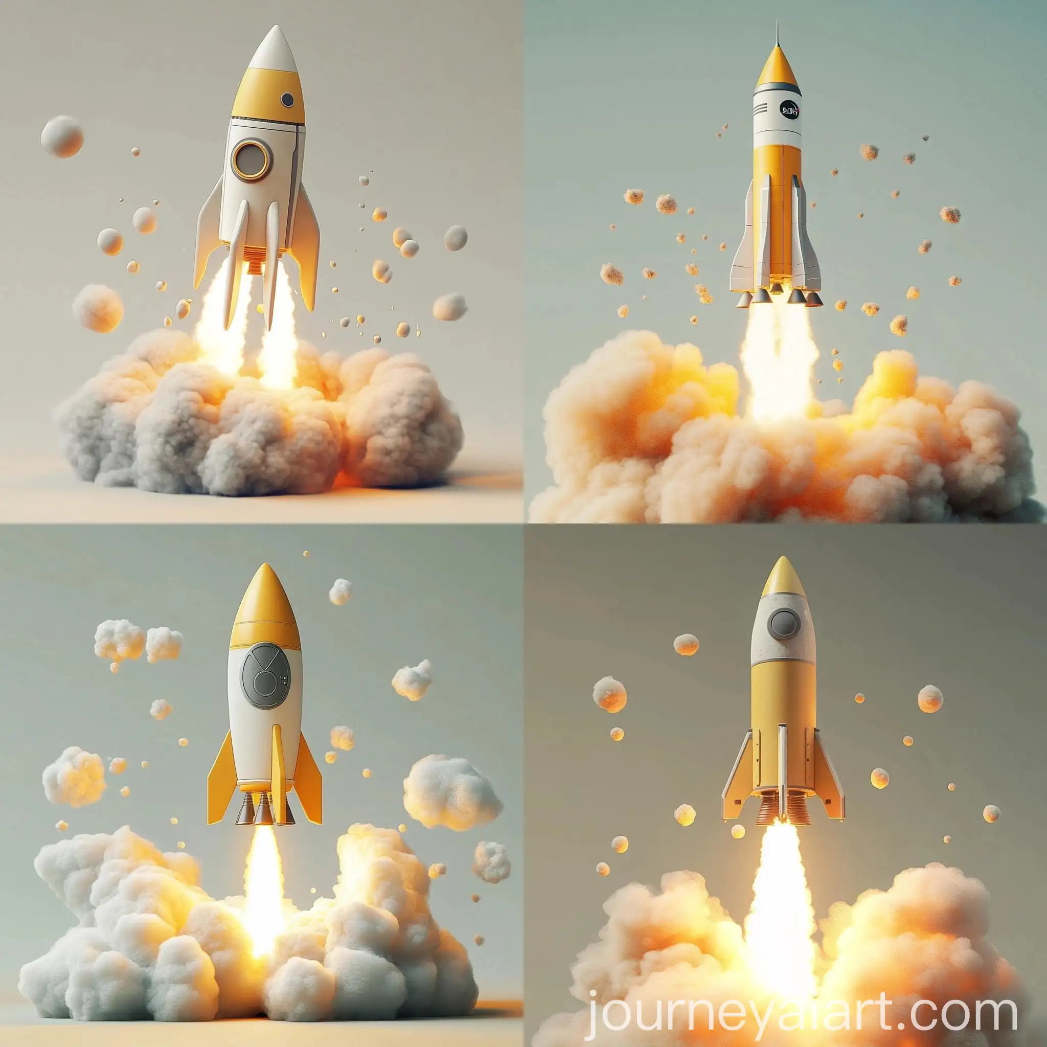 Realistic-Rocket-Launch-with-Yellow-and-White-Smoke-Trail