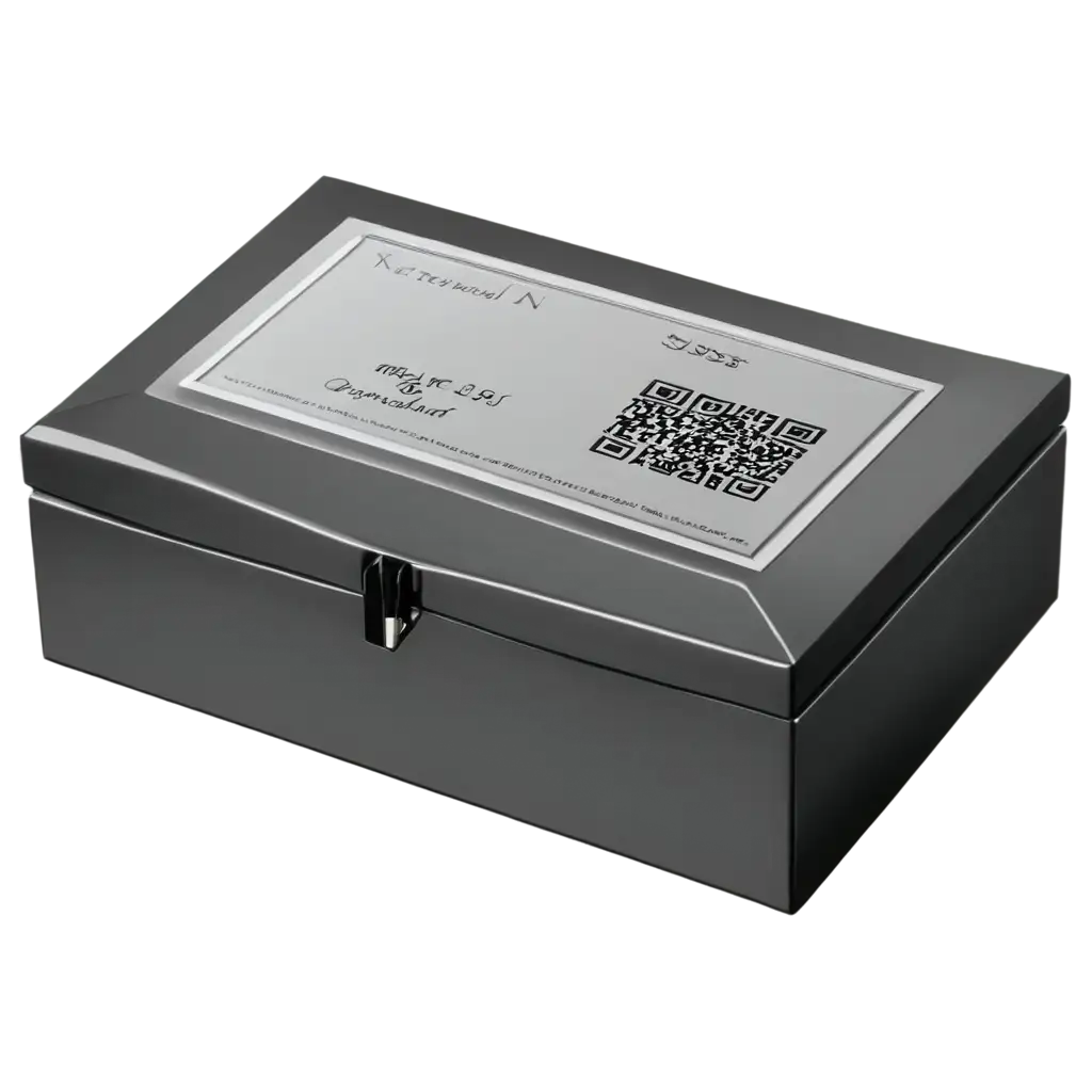 Elegant-Box-with-Metal-Plate-Engraved-QR-PNG-Image