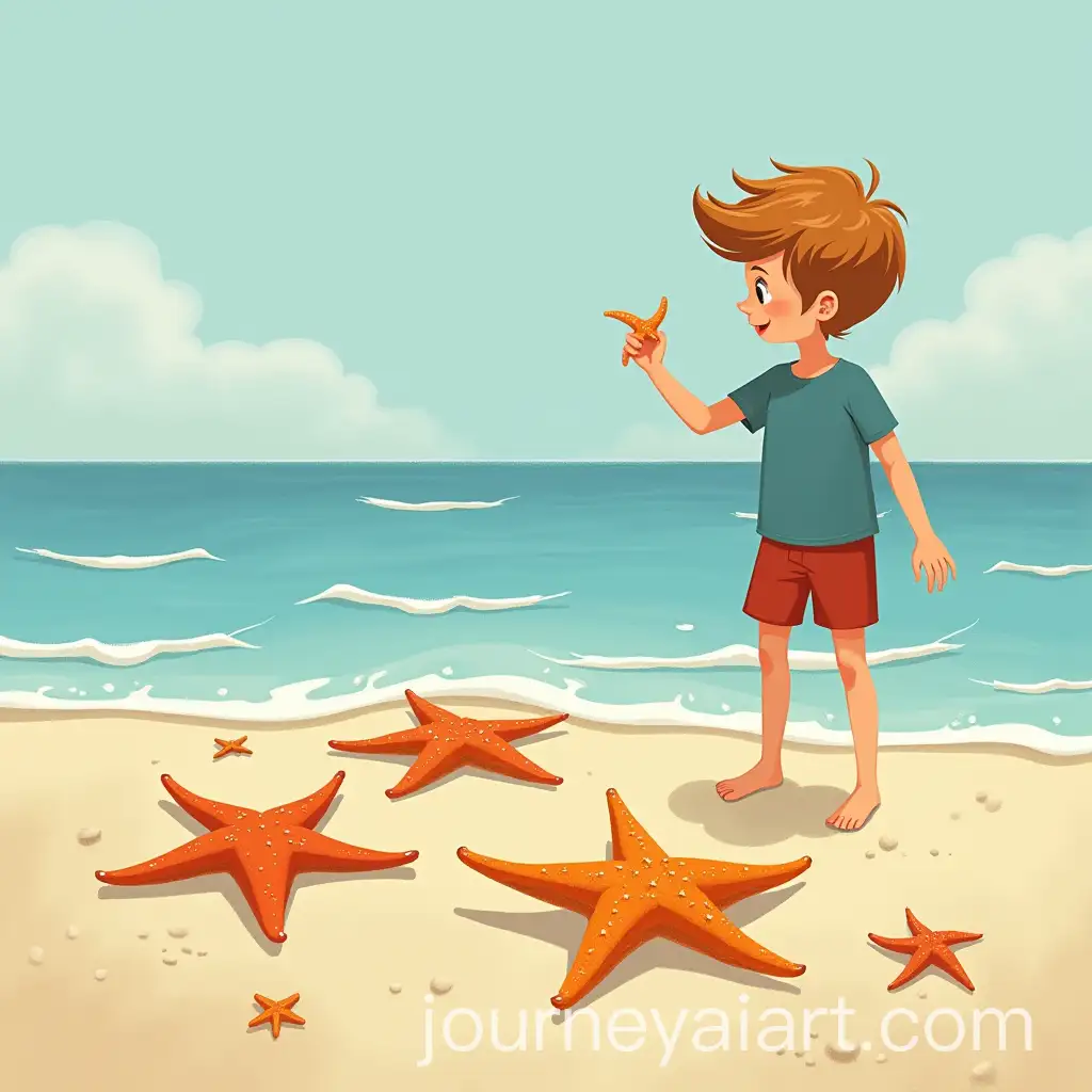 Child-Saving-Starfish-on-the-Beach